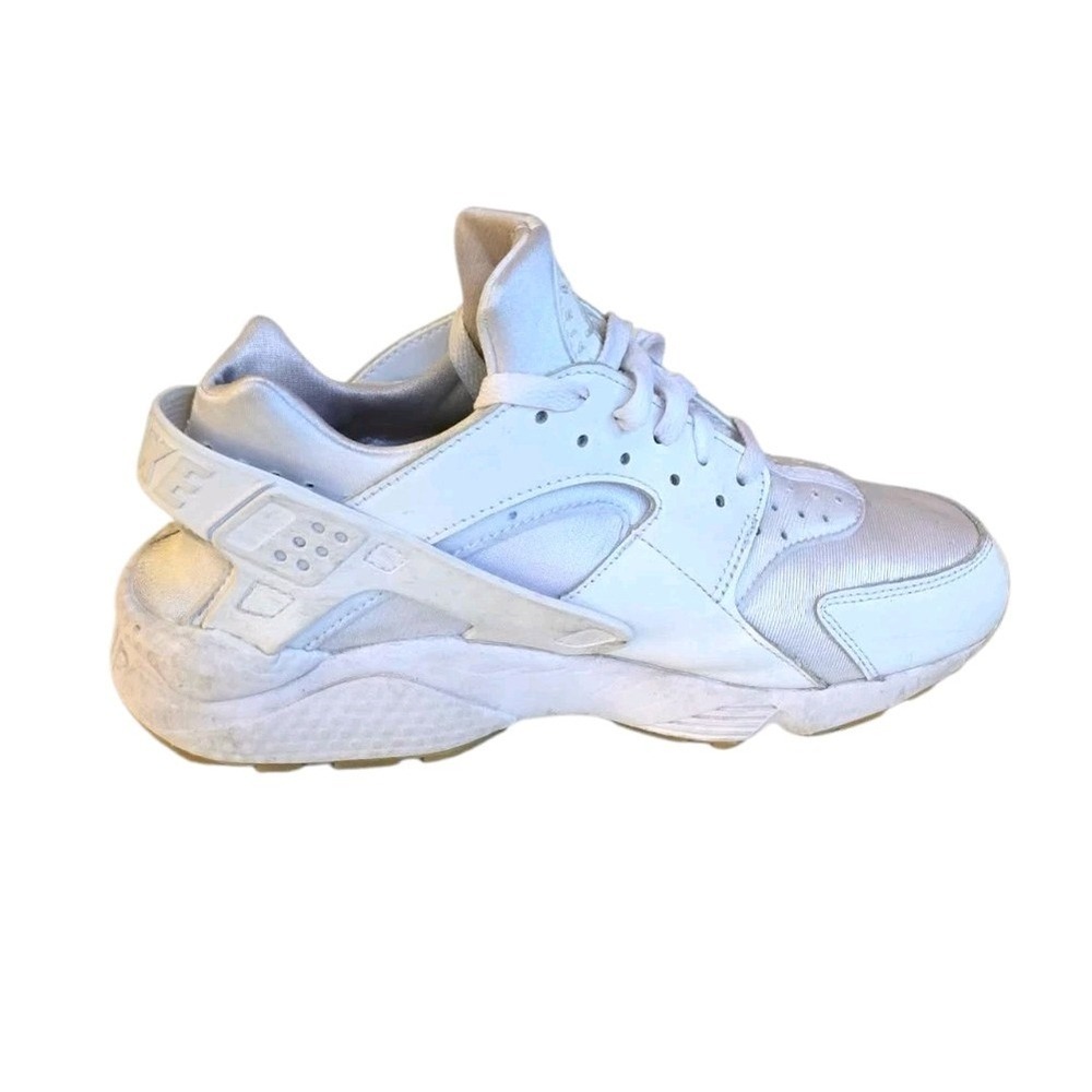 Nike Air Huarache Mens Athletic Shoe Size 9 Triple White Platinum Gum DR9883 100